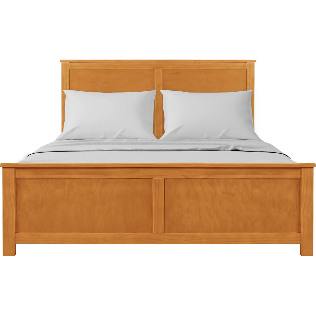 Queen Cherry Paneled Headboard Platform Bedroom Set F4015