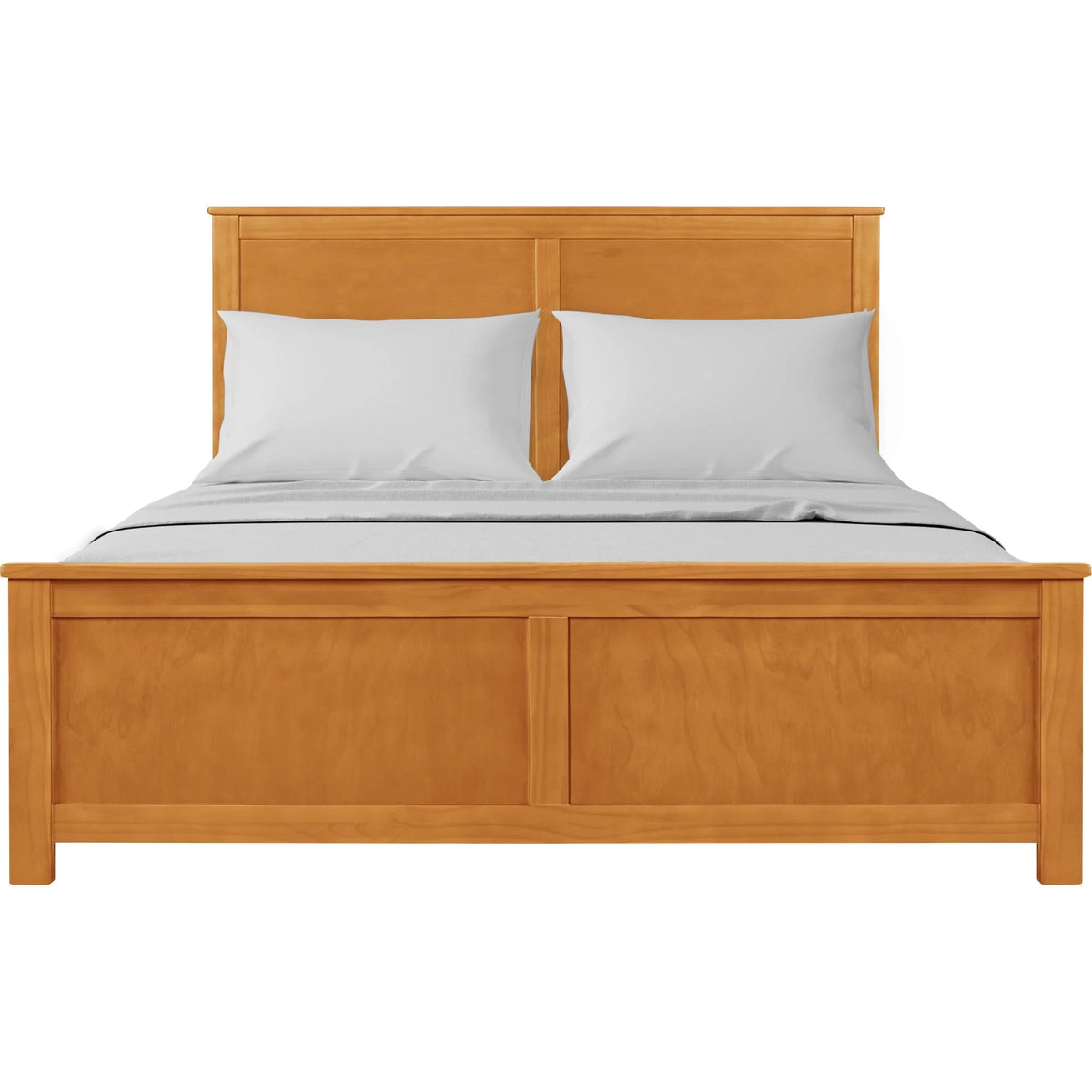 Queen Cherry Paneled Headboard Platform Bedroom Set F4015