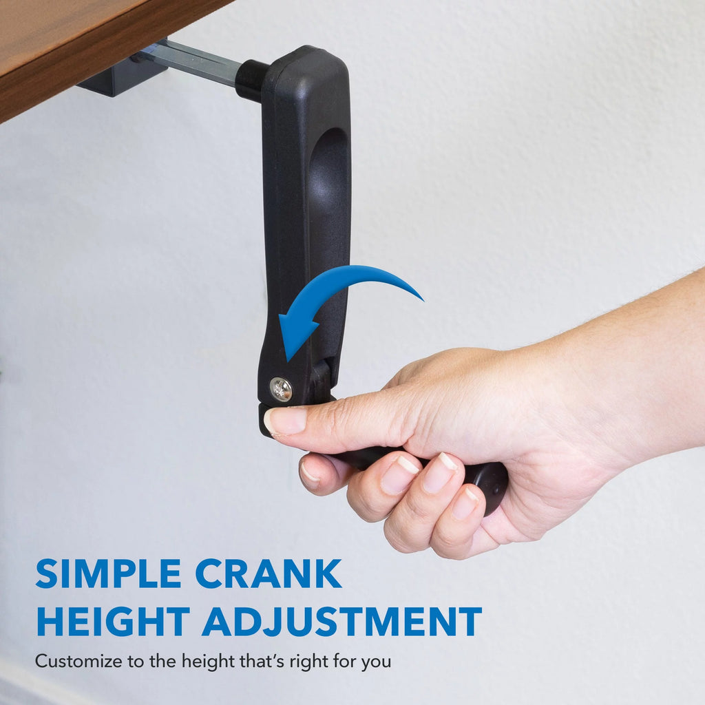Hand Crank Standing Desk Frame with 55" Desktop I375562