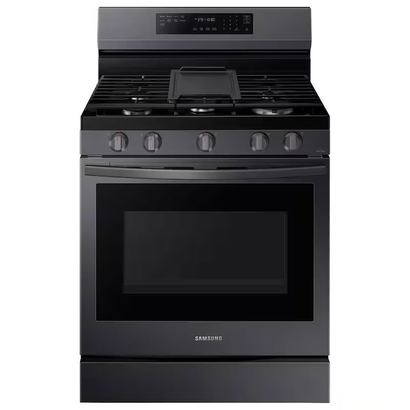 6 cu. ft. Wi-Fi Convection Gas Range with AirFry in Black Stainless Steel R499