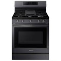 6 cu. ft. Wi-Fi Convection Gas Range with AirFry in Black Stainless Steel R499