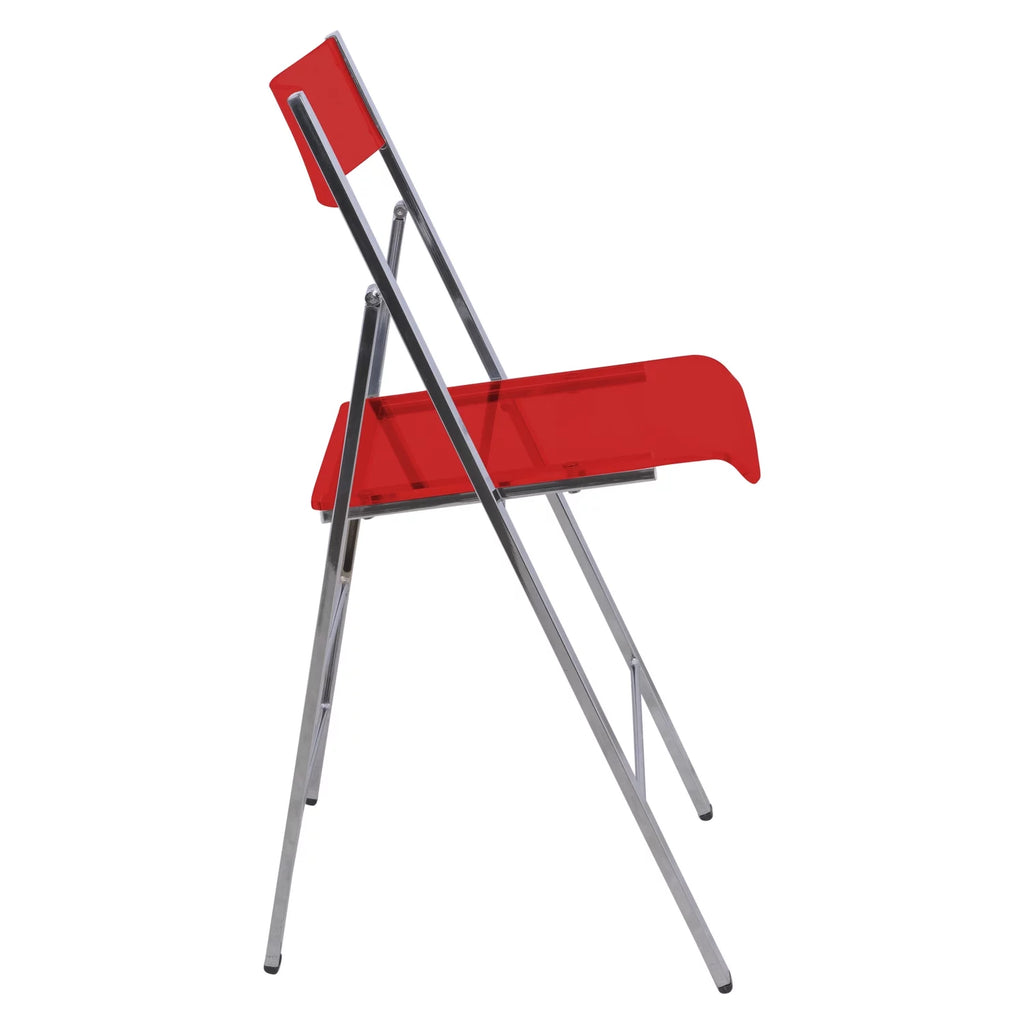 Acrylic Folding Chair Set of 2 N28086