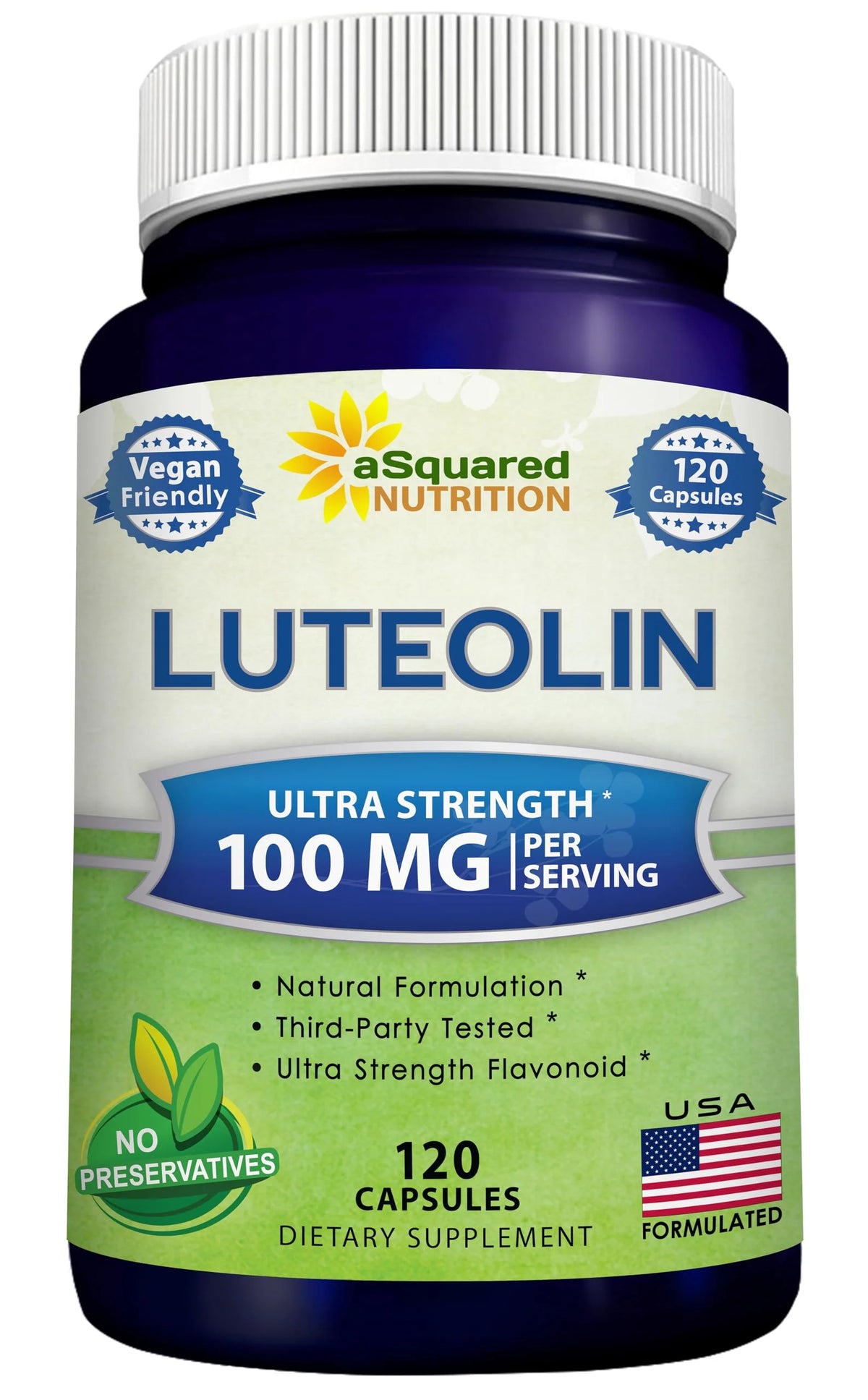 Luteolin 100mg 120 Capsules Supplement J51456