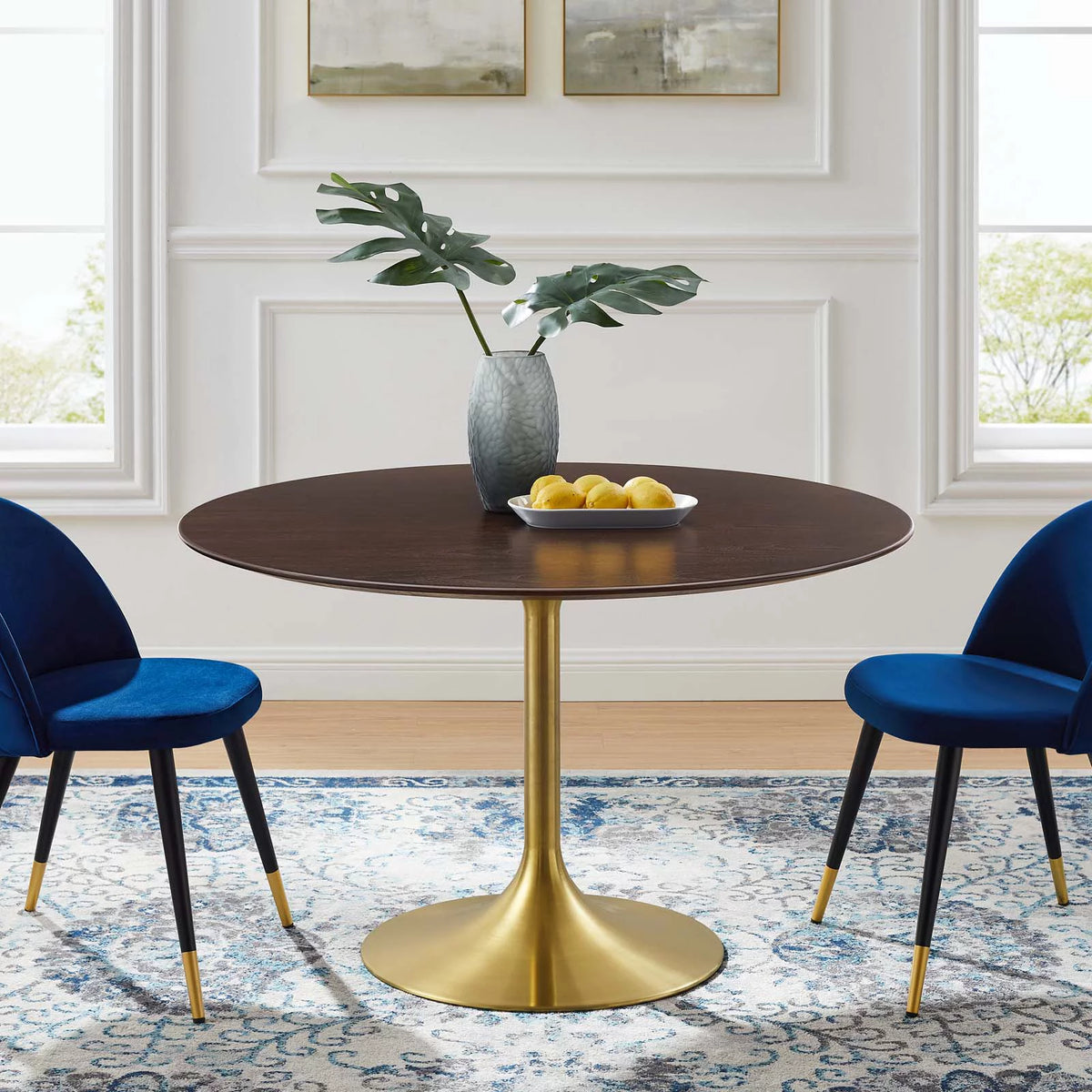 Round Wood Grain Dining Table N2663