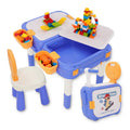 Kids Table and Chairs Set with Blocks V913