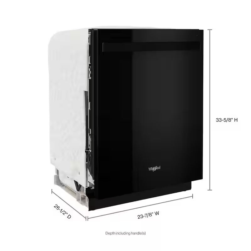 Black Dishwasher with Stainless Steel Tub G850939