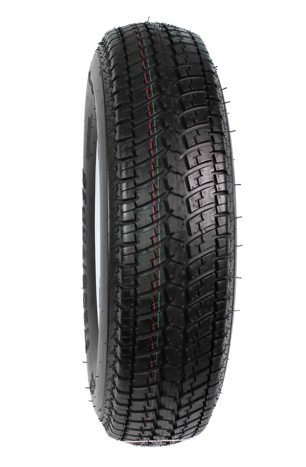2-Pk Trailer Tire On Rim ST205/75D15 5 Hole White Spoke Wheel M592