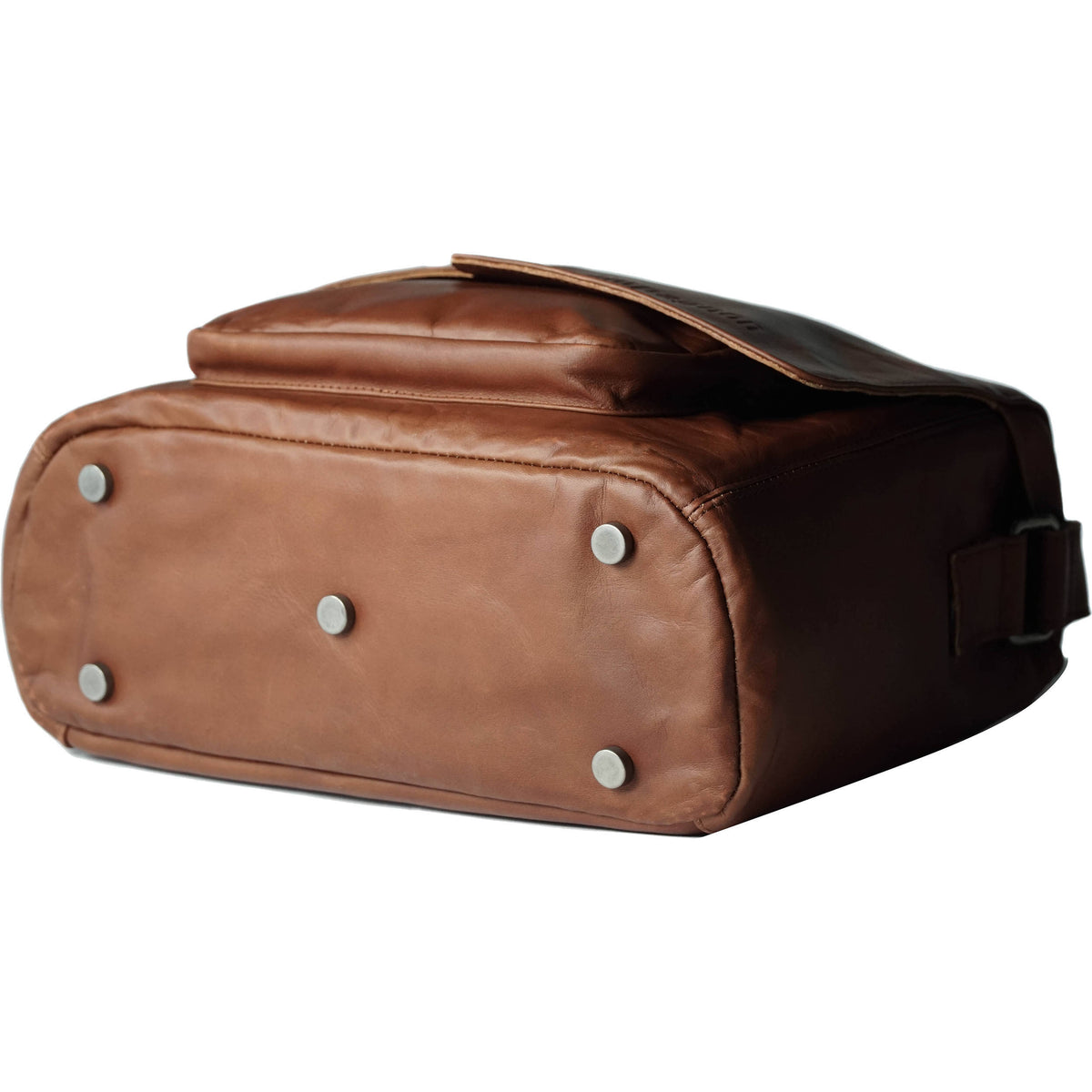 Medium Light Brown Leather Camera Bag B1859