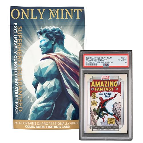 8-10 Mint Grade Comic Superhero Trading Card Mystery Pack O58003