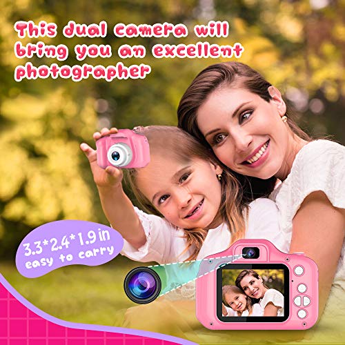 Kids Selfie Camera with 32GB SD Card C396