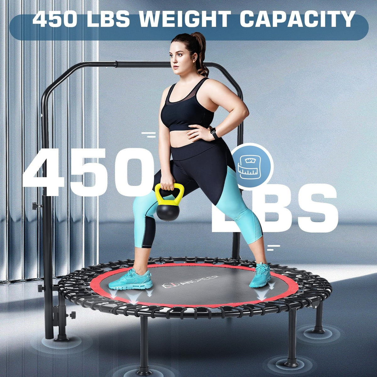 Foldable Mini Trampoline with Bungees G635