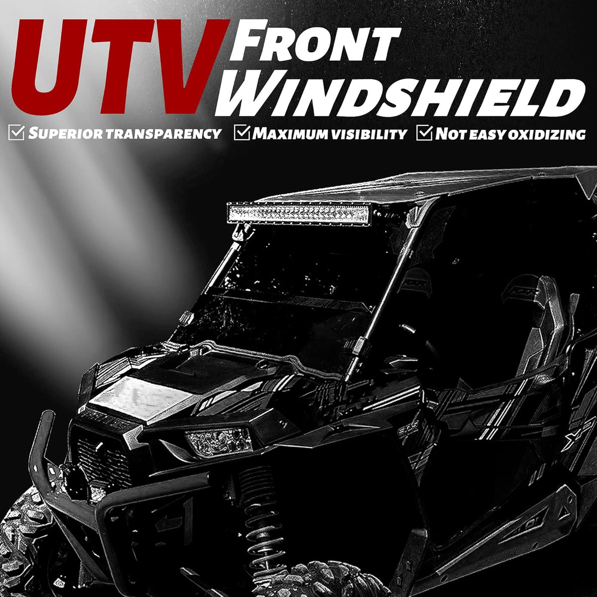 Clear Folding Windshield with Gas Spring O181684