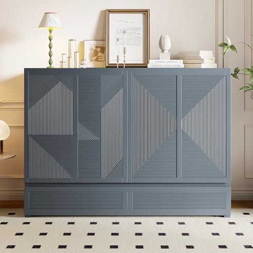 Full Size White Solid Pine Murphy Bed Cabinet with USB Ports W21392