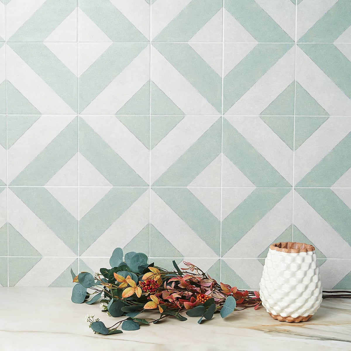 Sage 9x9 Porcelain Tile O4435