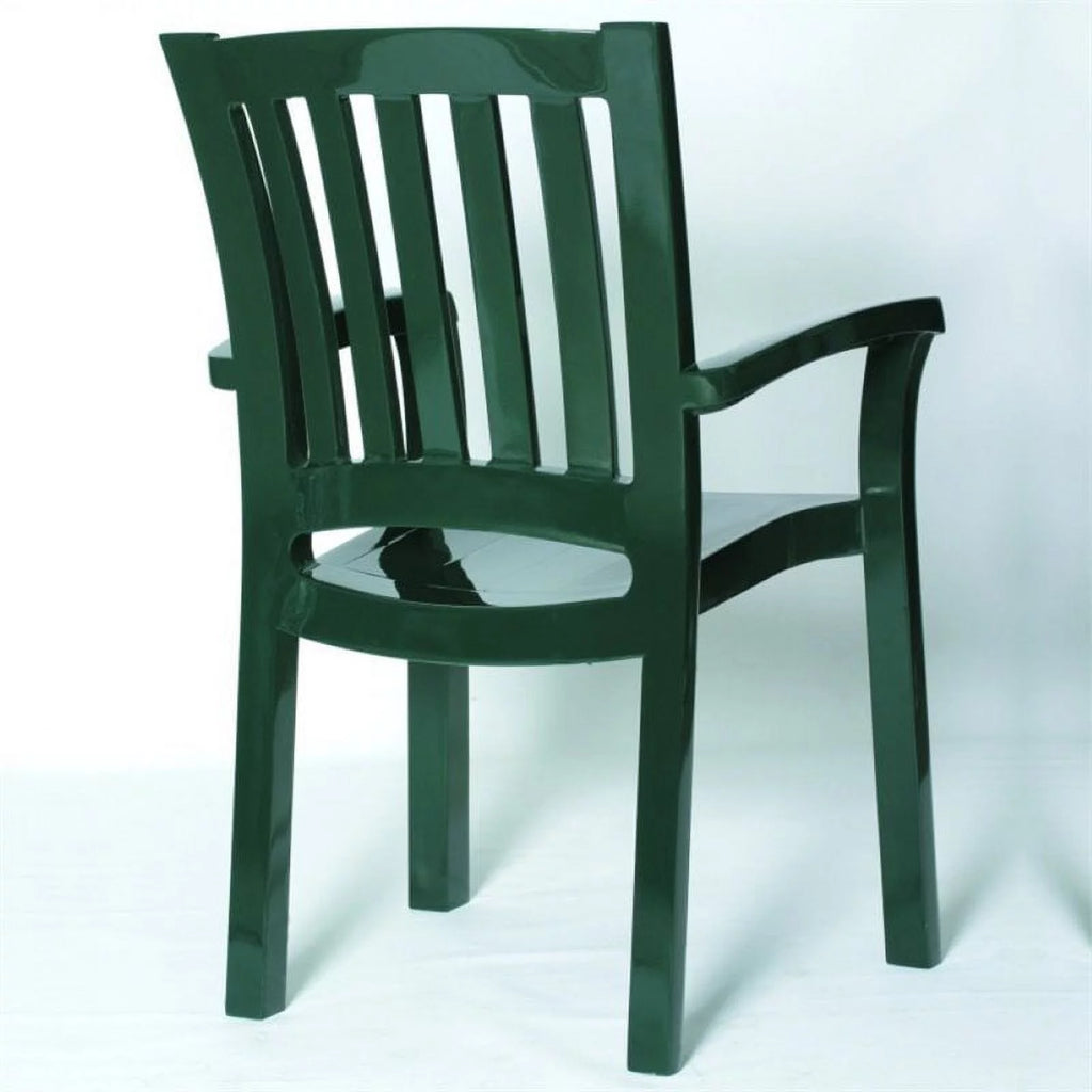 White 5 Piece Resin Patio Table and 4 Chairs V397