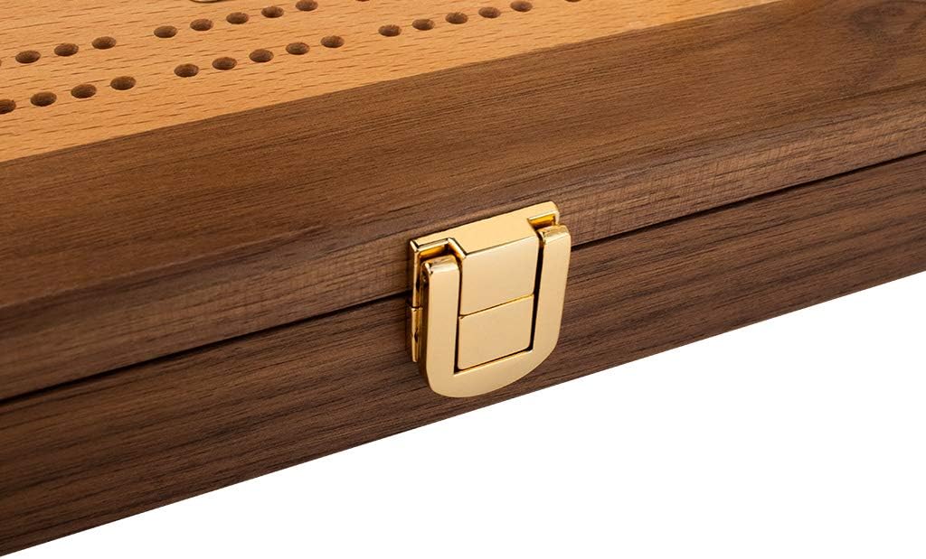 Domino Set with Walnut-Framed Beechwood Case L548087