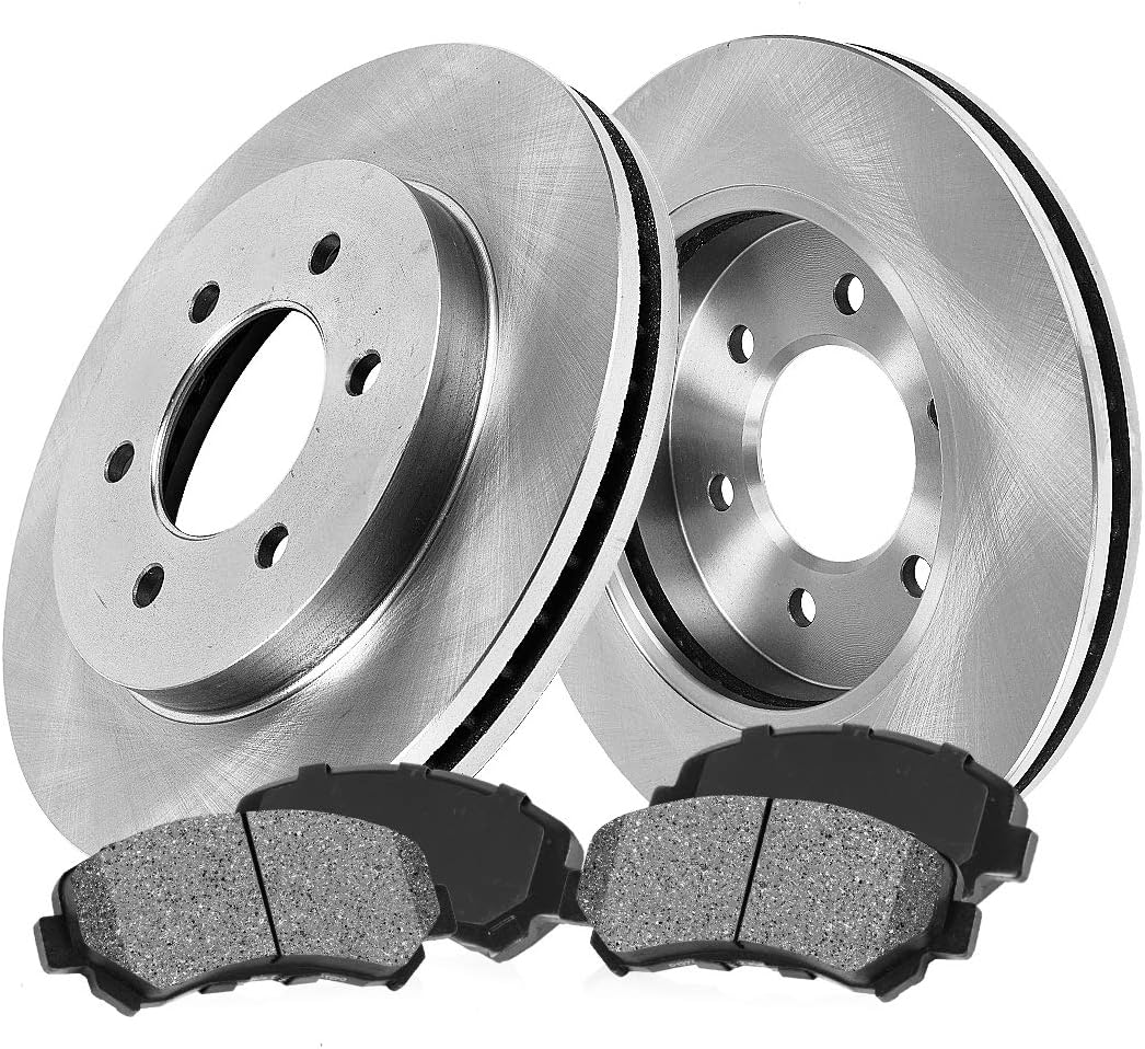329 mm 6 Lug Brake Disc Rotors + Metallic Brake Pads M70119