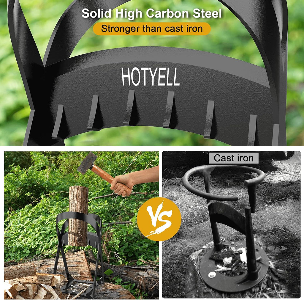 High Carbon Steel Manual Log Splitting Wedge Tool W55658