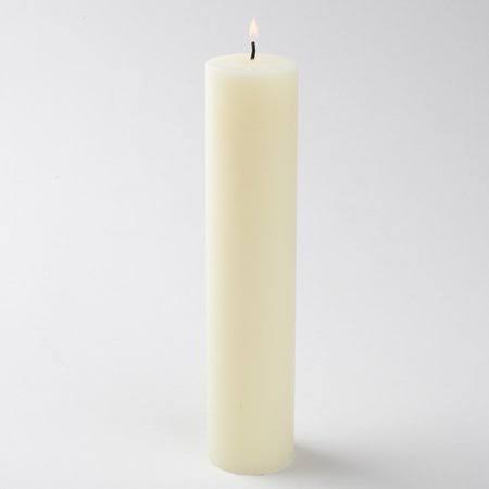3 inch x 12 inch Ivory Pillar Candle Set of 6 J87830