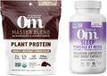 Plant-Based Protein Powder and Mushroom Capsules 90 Count Bundle X819