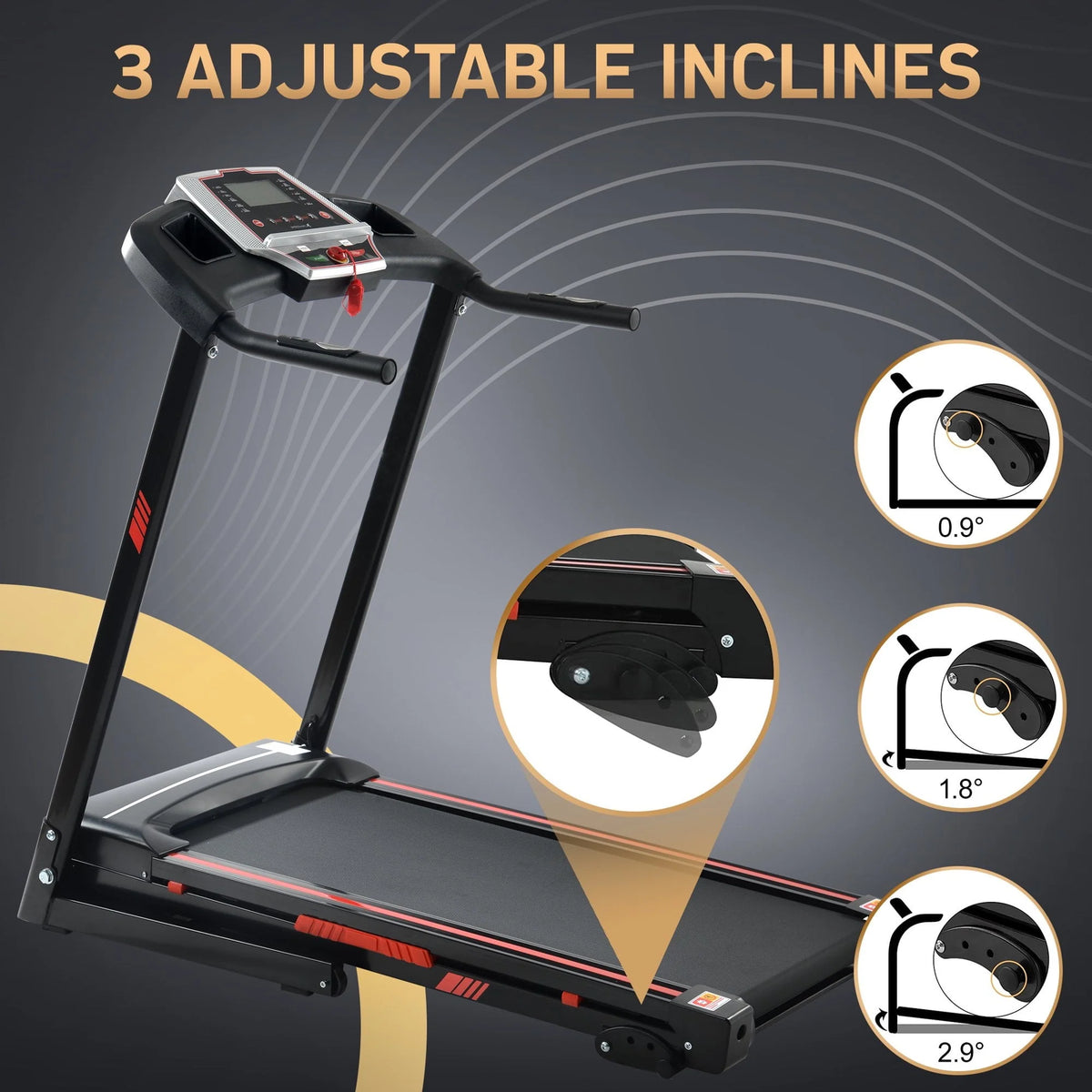 3.5 HP Folding Treadmill with Incline Q59972