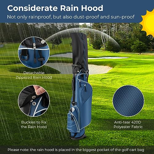 Golf Stand Bag with 4 Way Dividers and 4 Pockets J315615