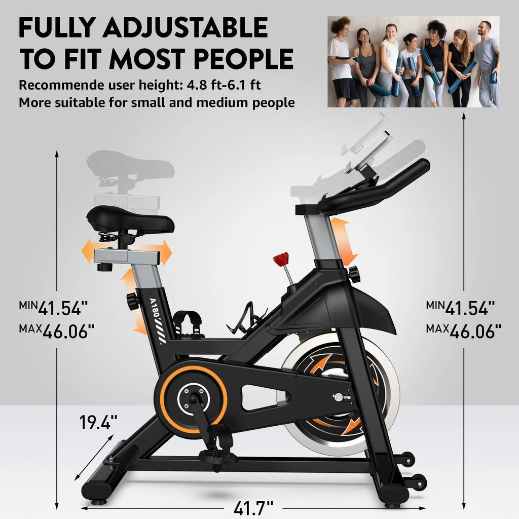 Indoor Cycling Exercise Bike 35 Lbs Flywheel S207354