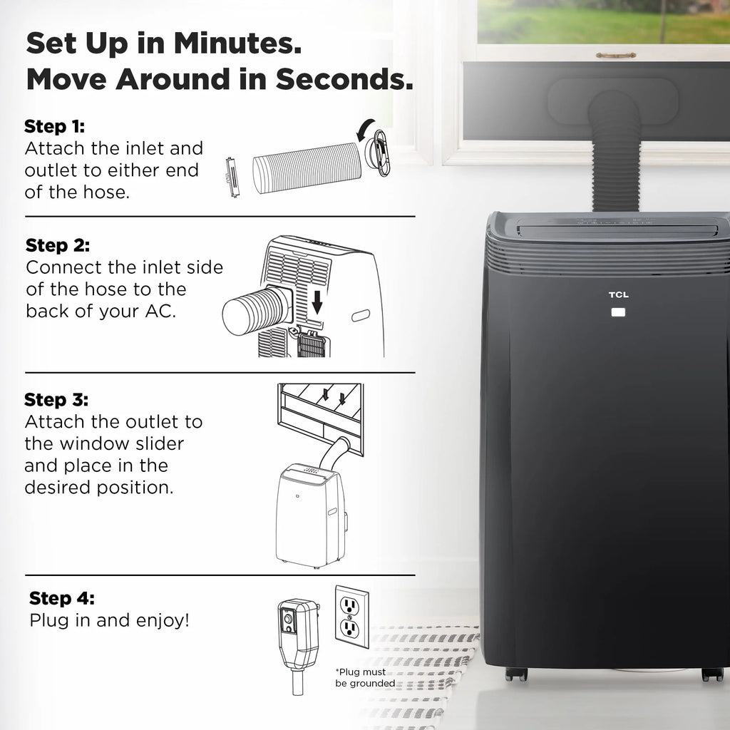 8,000 BTU Smart Portable Air Conditioner D1289