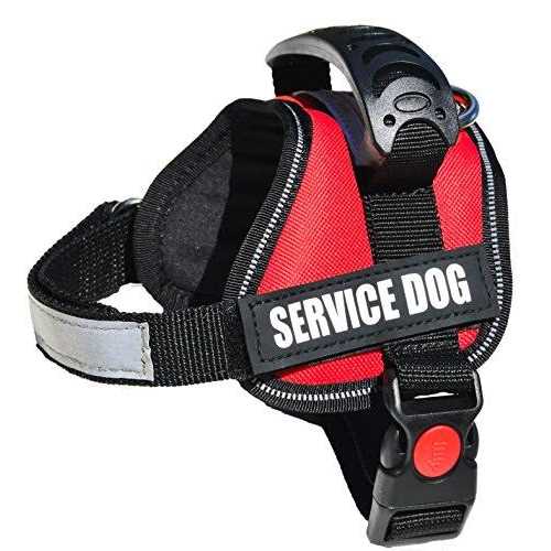 Service Dog Vest Harness Reflective Woven Polyester Nylon I445772