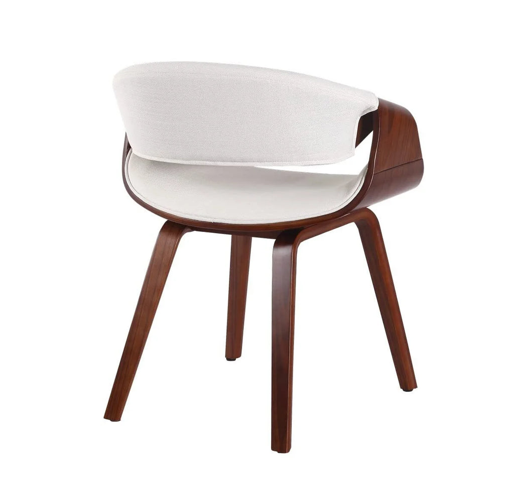 White PU Leather Bentwood Dining Chairs N628