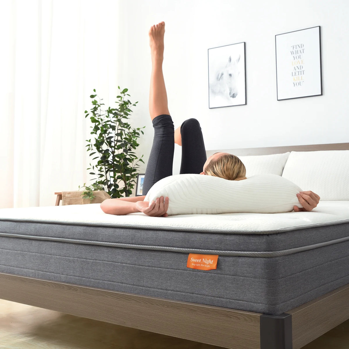 Queen Size Pocket Spring Hybrid Mattress W264