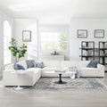 White 6-Piece Fabric Sectional Sofa G940