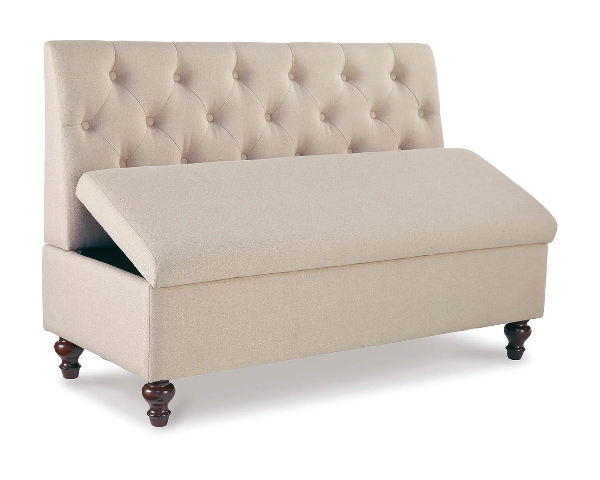 Light Beige Entryway Storage Bench Z6554