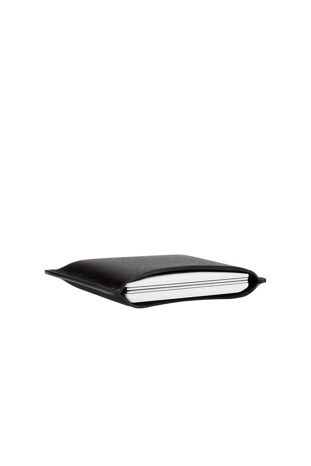 Black Refillable Leather Compact Case D77347