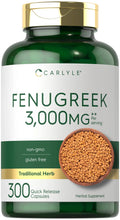 Fenugreek Capsules 300 Count Non-GMO Gluten Free Q982393