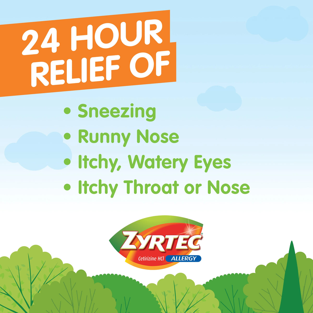 24 Hour Allergy Relief Tablets 10 mg Cetirizine Hci 90 Ct Z116822