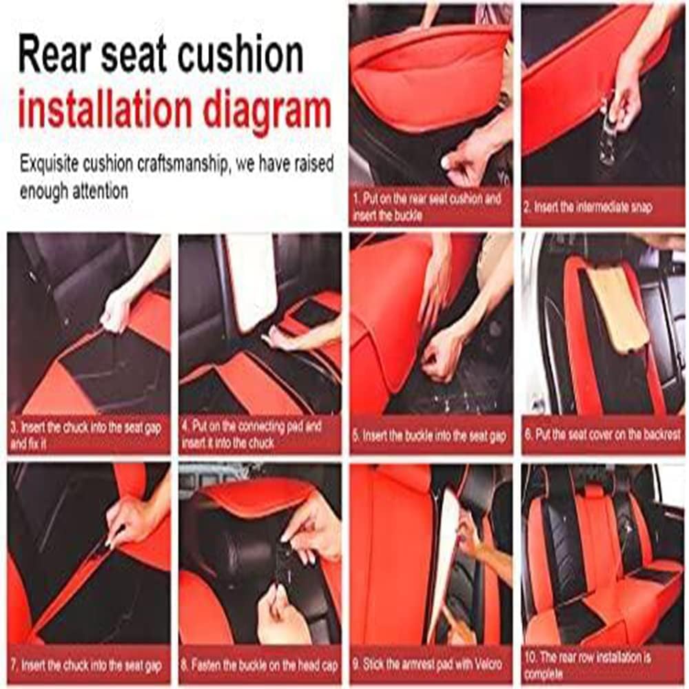 Car Seat Covers 5-Seat Waterproof All Weather Black Blue G403552