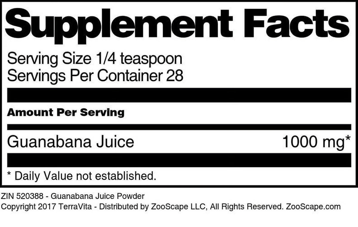 Guanabana Juice Powder 1 oz 2-Pack V108
