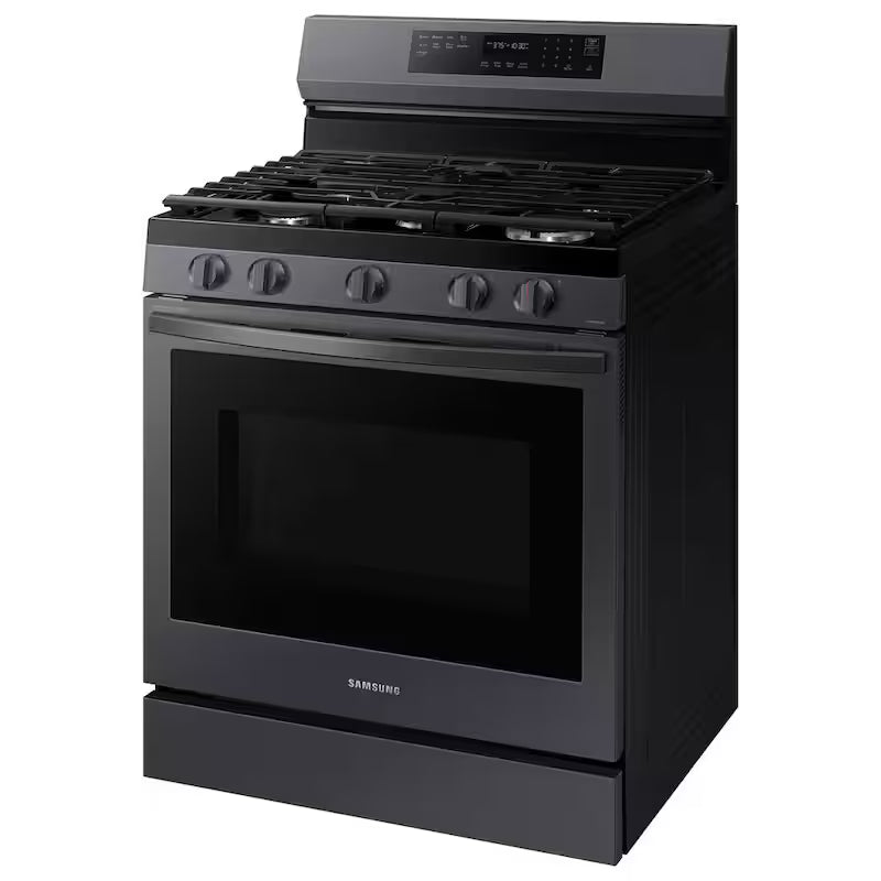 6 cu. ft. Wi-Fi Convection Gas Range with AirFry in Black Stainless Steel R499