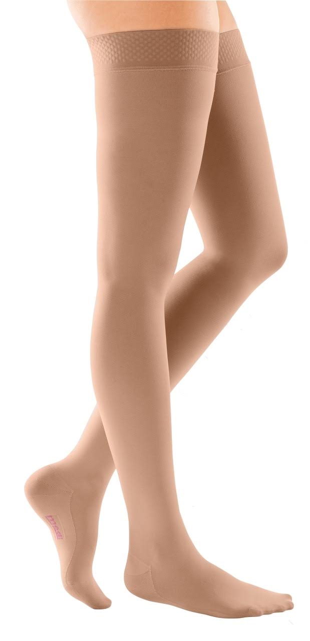 30-40 mmHg Thigh High Closed Toe Compression Stockings U694