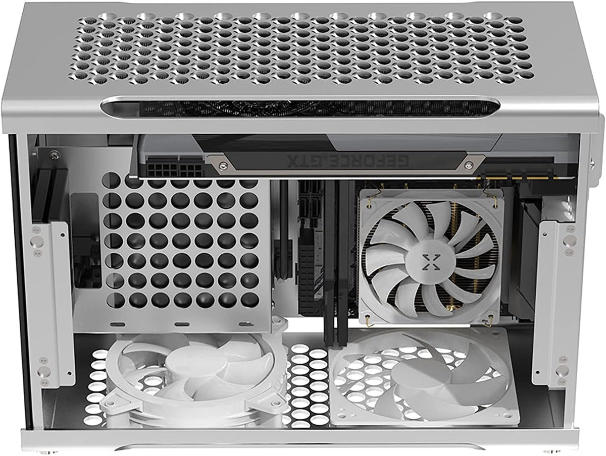 Mini ITX Aluminum Computer Case with Tempered Glass Z5181