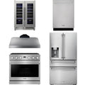 36 Gas Range, Range Hood, Refrigerator, Dishwasher and Wine Cooler Z8796