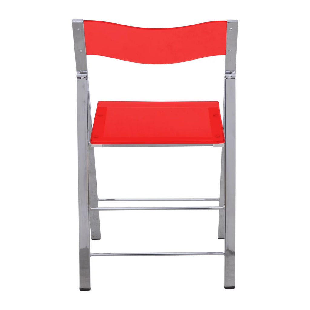 Acrylic Folding Chair Set of 2 N28086