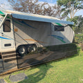 7' X 13' Black Mesh RV Awning Sun Shade Screen E37904