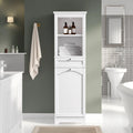 White Tilt Out Laundry Cabinet with Basket C1465