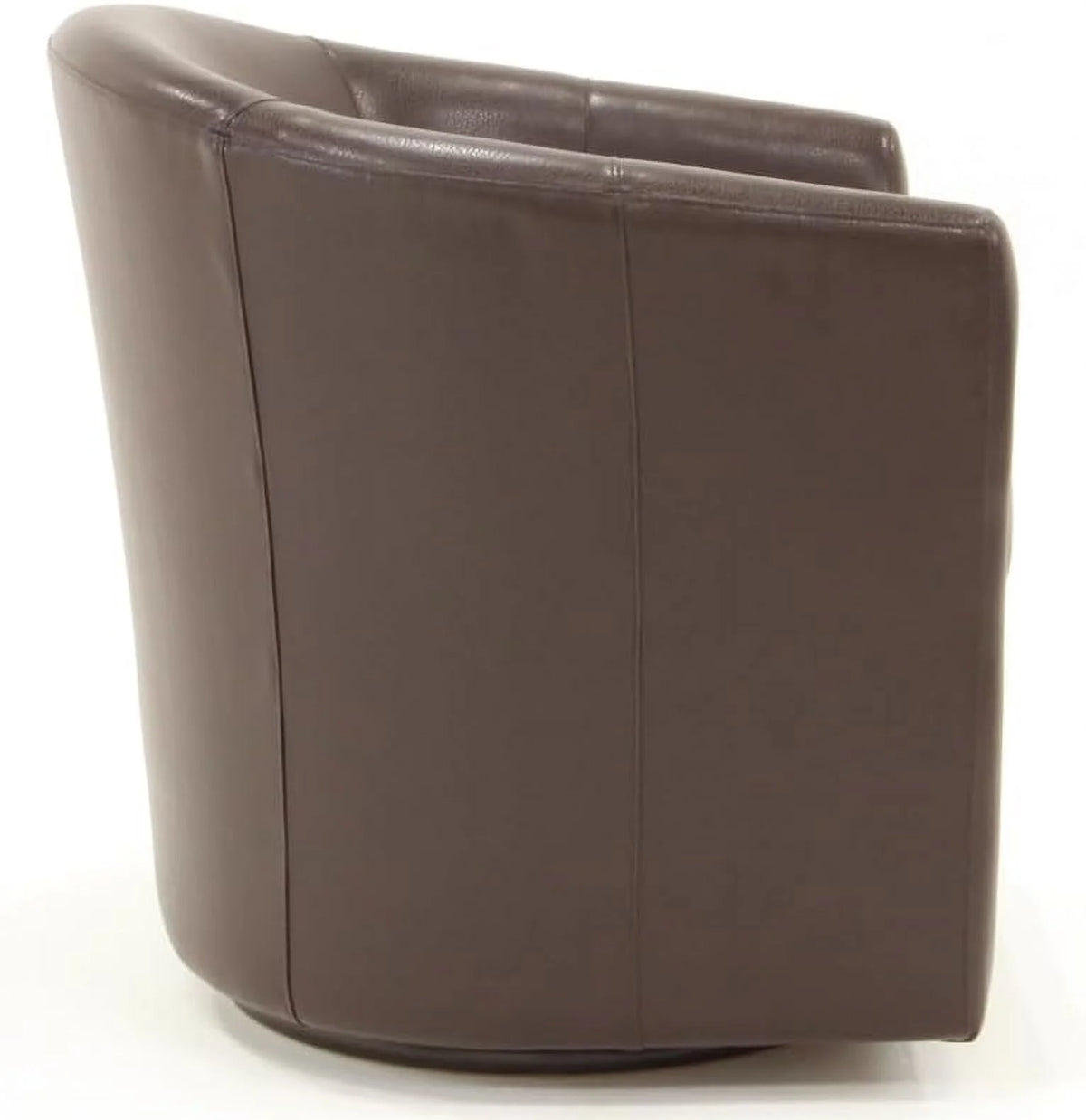 Faux Leather Swivel Club Chair U5519