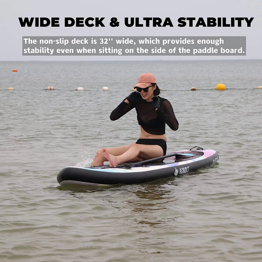 Inflatable Stand up Paddle Board 11ft Purple Q49866