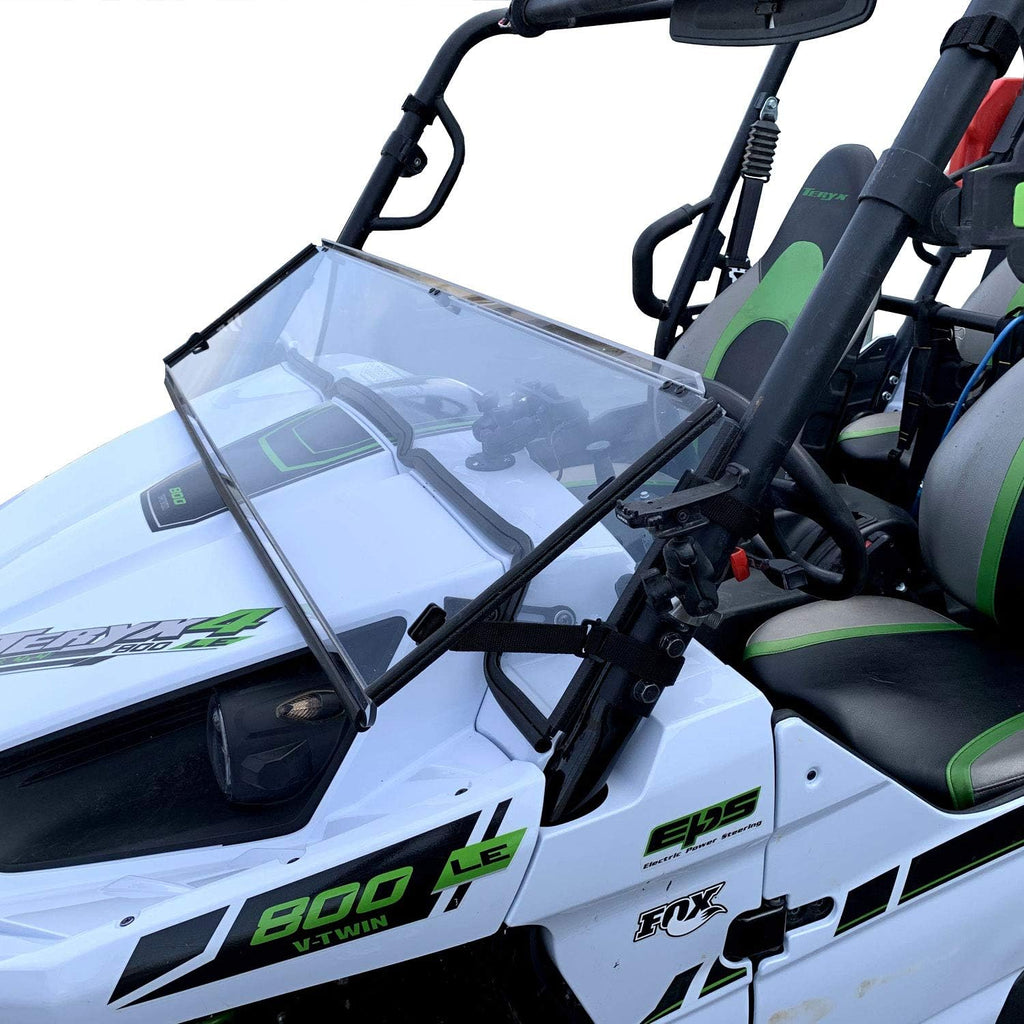 Folding Scratch Resistant Polycarbonate Windshield Q8027