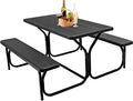 White Picnic Table Bench Set M3218