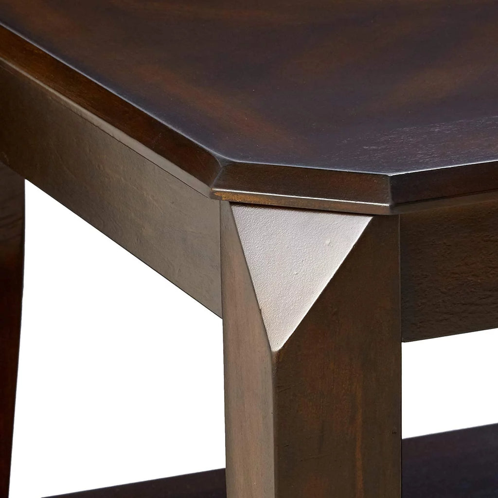 3 Pieces Coffee Table Set Walnut T4842